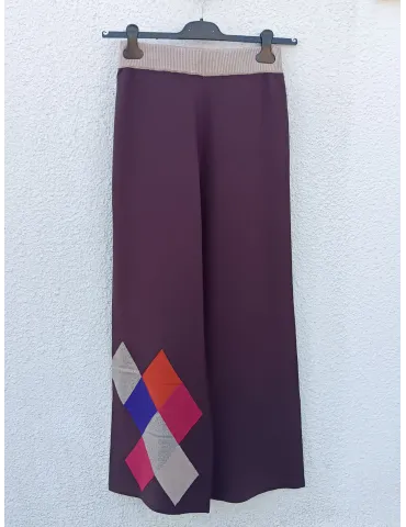 Warm palette Multicolored Pleated Midi Skirt by WNT plus size available
