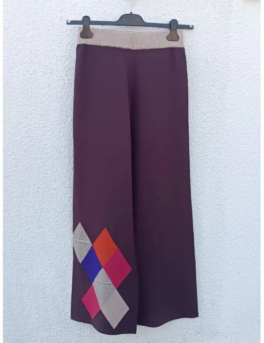 Warm palette Multicolored Pleated Midi Skirt by WNT plus size available