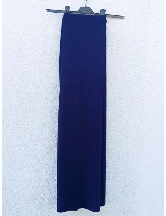 Blue Palazzo Trousers in Compact Viscose Jersey – WNT Collection