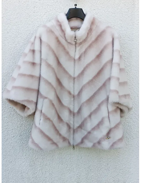 Brown Shearling-Effect Short Hooded Jacket - Faux fur bomber coat
