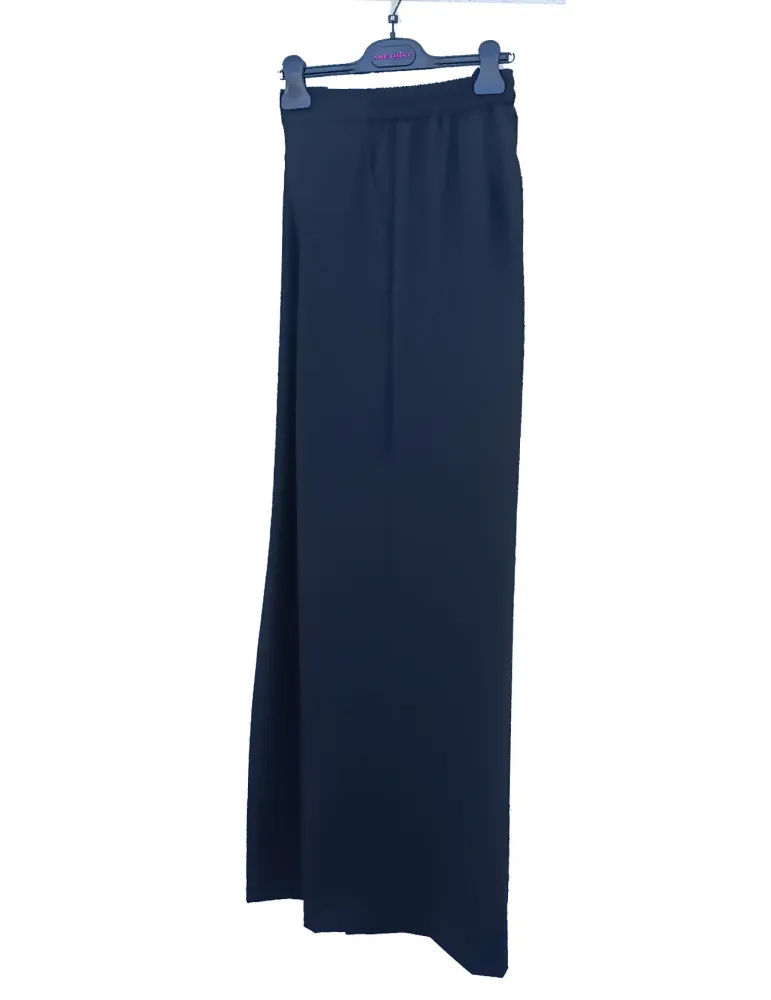 Gonna pantalone elegante lunga nera in cady by Amethist fino alla 50