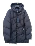 Giaccone reversibile nero opaco/lucido con cappuccio fino alla tg 56
