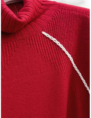 Maglione dolcevita donna in pura lana Gatto di Tollegno | Riva Tricot 2