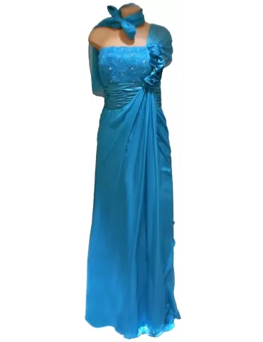 Shop on line one shoulder dress by Sonia Peña