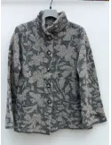 Frida Madè | Dove beige and grey chunky Alpaca & Mohair Cardigan Jacket