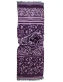Sciarpa elegante jacquard in lurex viola rosa e nero by Bissoli