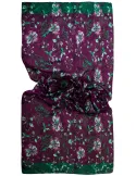Bissoli Italian accessories | Burgundy and green floral printed scarf