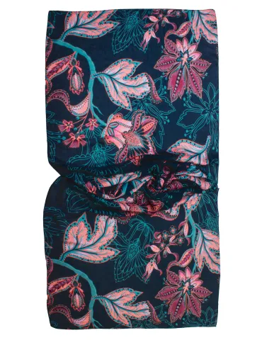 Bissoli Italian accessories | Burgundy and green floral printed scarf