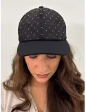 Cappelli donna Complit | Fantino nero con micro-strass