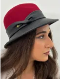 Complit Fashion Hats | Asymmetrical beige zebra style fedora Jazz hat