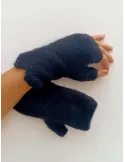 Ladies Fingerless Gloves in Soft Alpaca and Merino Wool by Bissoli