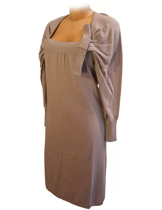 Robe longue en ligne vente à manches Musetti