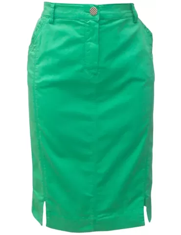 L Pucci green cotton pencil...