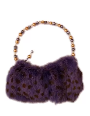 Fur handbag