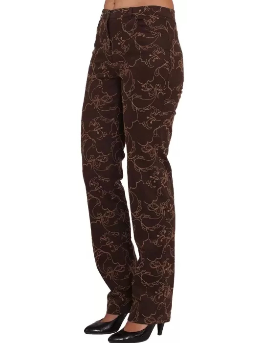 Онлайн продажи вышитые хлопчатобумажные брюки Пуччи