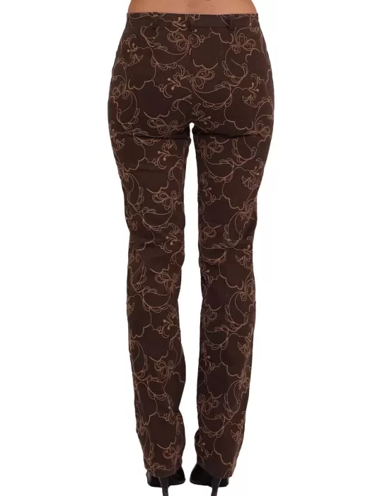 Онлайн продажи вышитые хлопчатобумажные брюки Пуччи