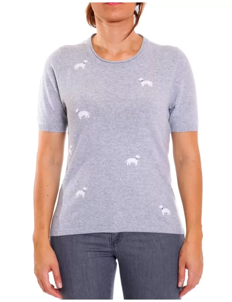 Twinset cashmere grigio perla Musetti