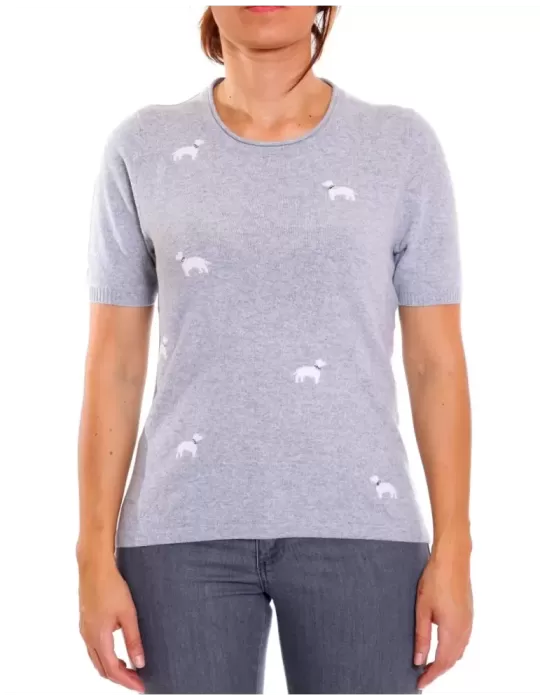 Twinset cashmere grigio perla Musetti