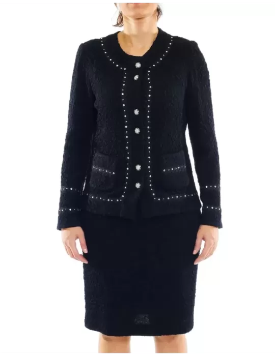 Tailleur nero elegante chanel Liolà