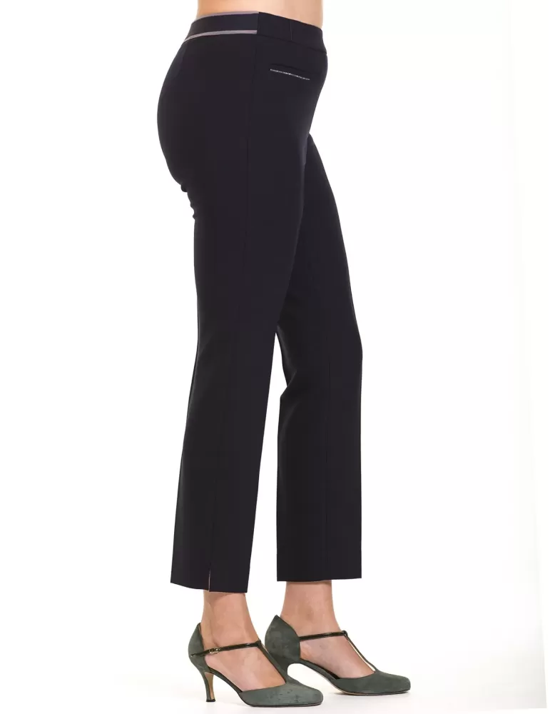 Blaue Wolle Gabardine Hose LP