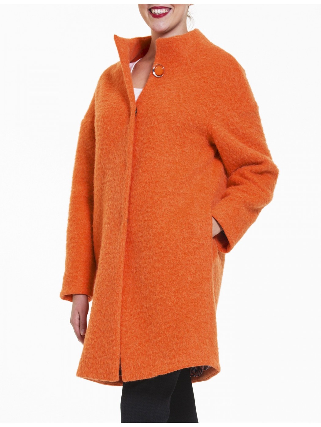 Cappotto arancio Laura Caponi Soft Couture