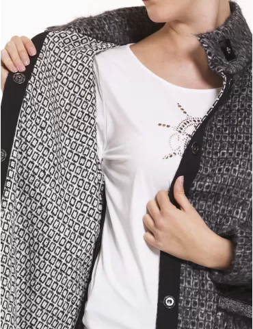 Cappotto mantella tweed Calaluna 2