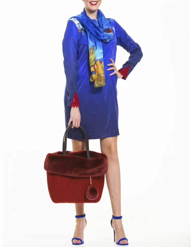 Abito tubino azzurro Aventures des toiles