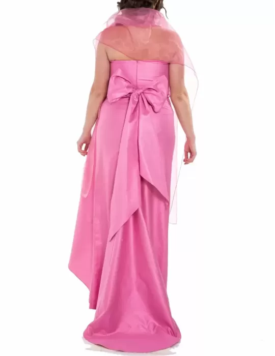 Abito lungo rosa Sonia Peña