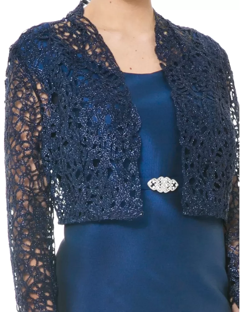 Sonia Pena 1170161 blue bolero shrug jacket