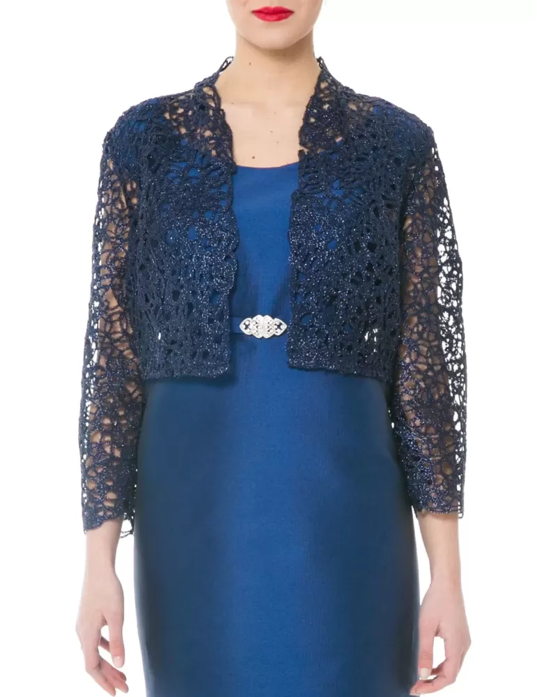 Sonia Pena 1170161 blue bolero shrug jacket