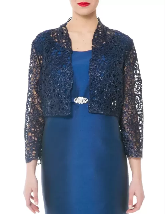 Bolero di pizzo blu Sonia Peña Bolero di pizzo blu Sonia Peña