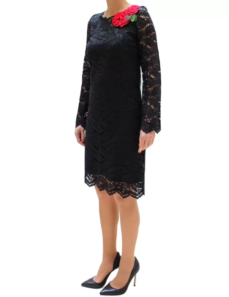 Abito tubino di pizzo nero Piero Moretti Abito tubino di pizzo nero Piero Moretti