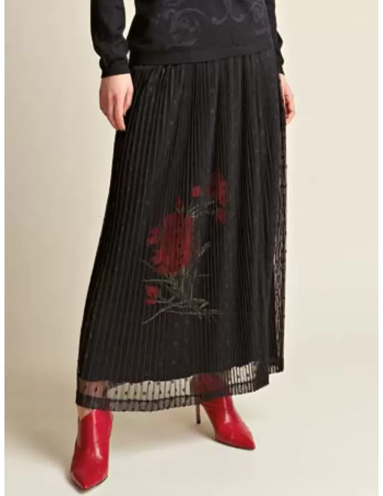 Gonna nera tulle plissè e pois Piero Moretti Melissa Gonna nera tulle plissè e pois Piero Moretti Melissa