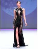 Abito lungo cheap nero donna