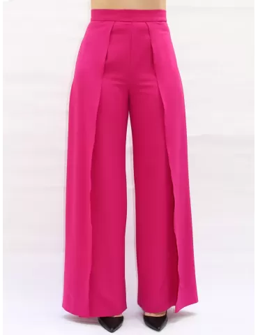 Pantaloni palazzo fucsia...