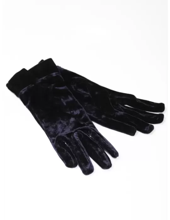 Guanti donna eleganti di velluto marrone Guanti donna eleganti di velluto marrone
