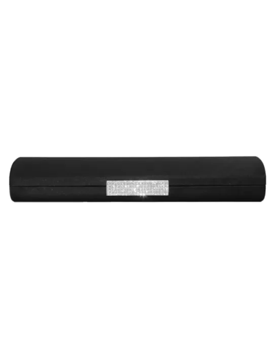 Pochette raso blu Anna Cecere