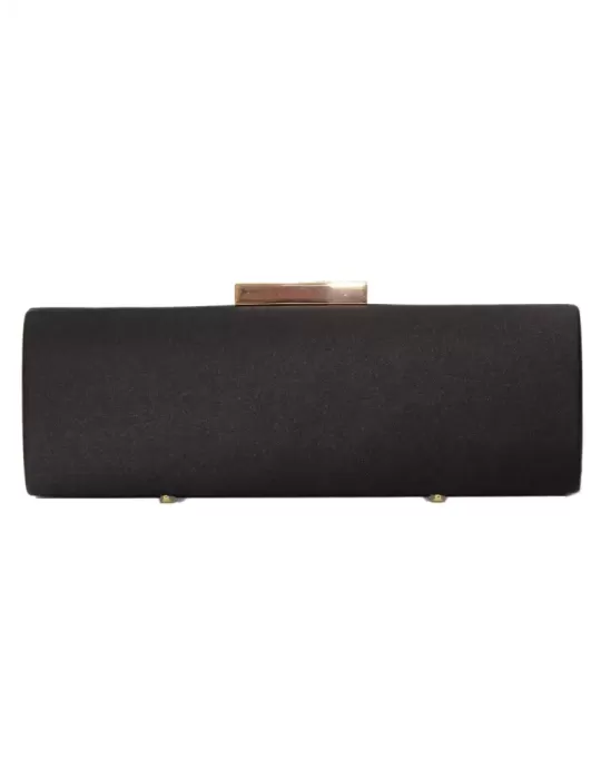 Anna Cecere black silk satin evening party purse bag Anna Cecere black silk satin evening party purse bag