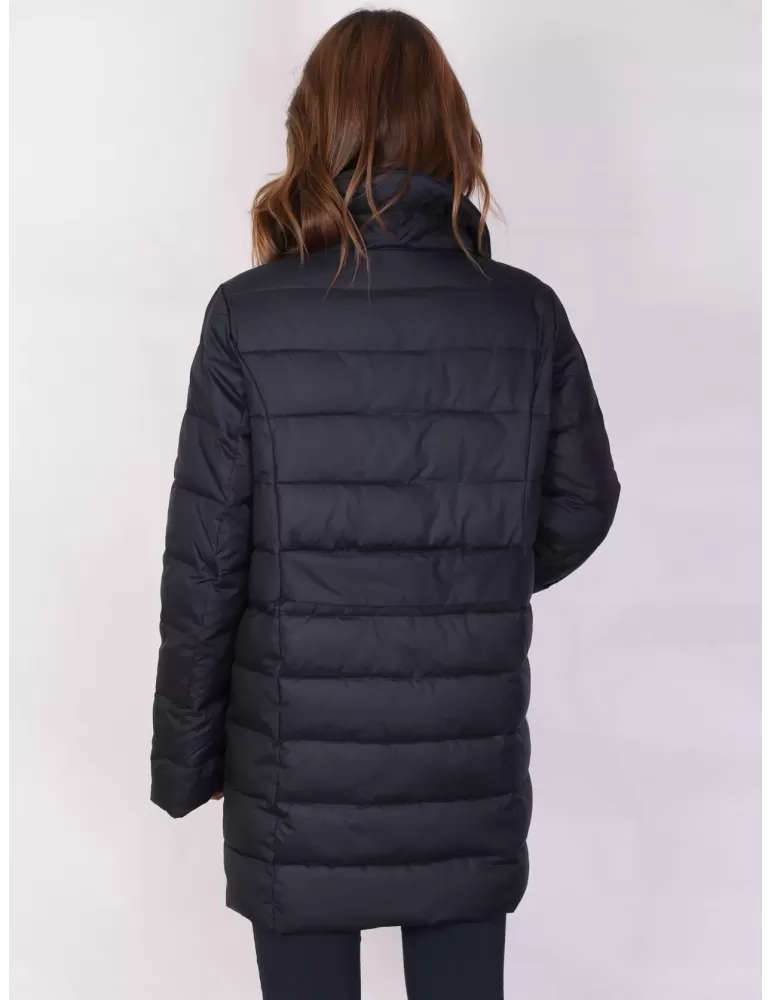 Pregiò Couture - Knee lenght blue down winter jacket