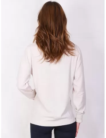 Maglificio Musetti - maglia beige dolcevita classico in lana cashmere 2