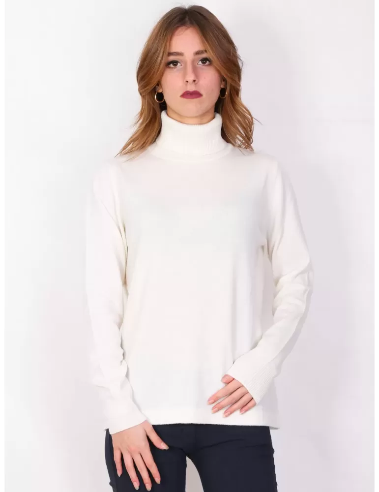 Cashmere white turtleneck sales