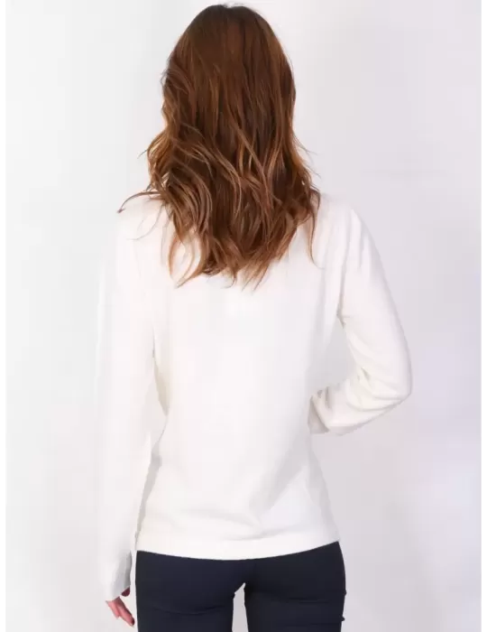 Online Musetti wool and cashmere milky white turtleneck sweater
