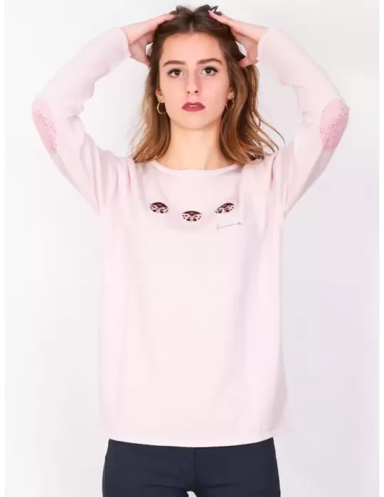 Maglia pullover lana a fasce multicolore Fuego Woman Maglia pullover lana a fasce multicolore Fuego Woman
