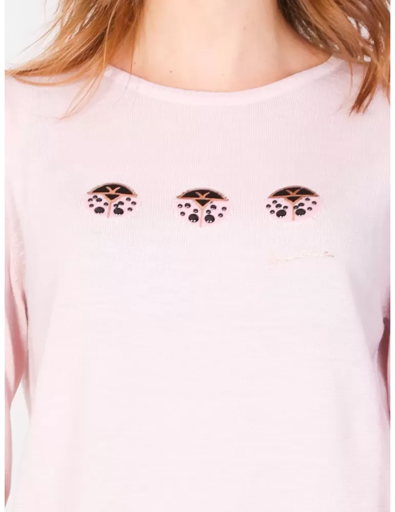 Maglia pullover lana a fasce multicolore lurex Fuego Woman