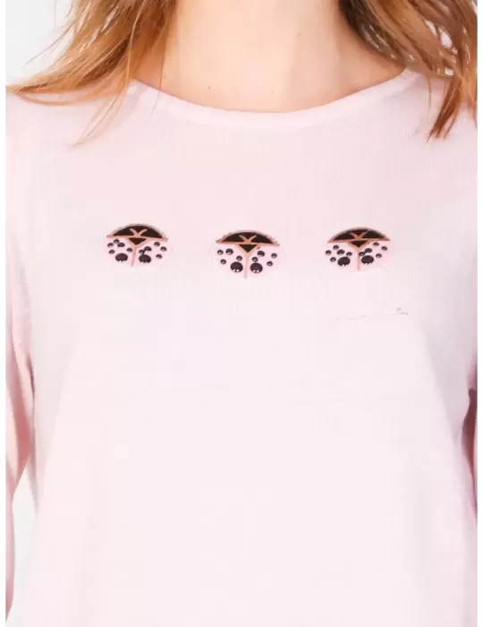 Maglia pullover lana a fasce multicolore Fuego Woman