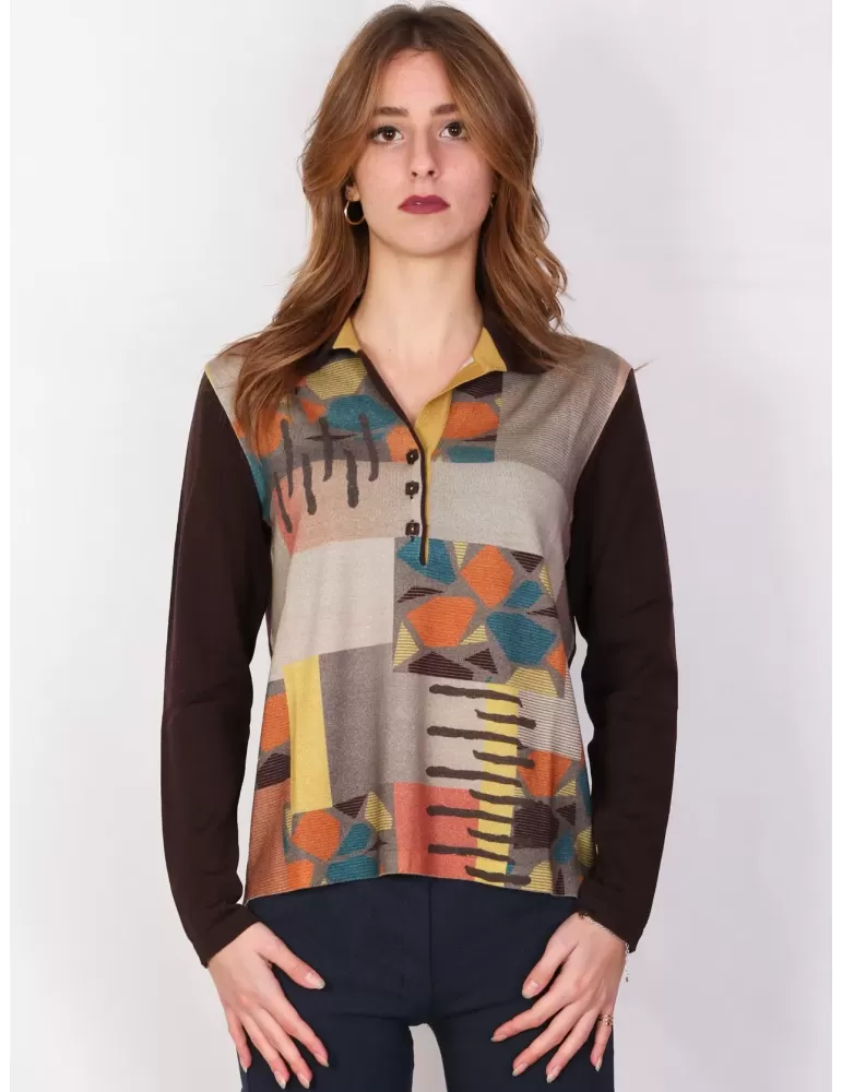 Giacca con collo lana fantasia nero e rosso Aldo Colombo Giacca con collo lana fantasia nero e rosso Aldo Colombo