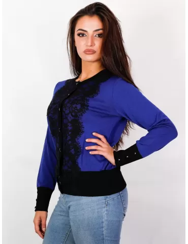 Royal blue online lace jacket