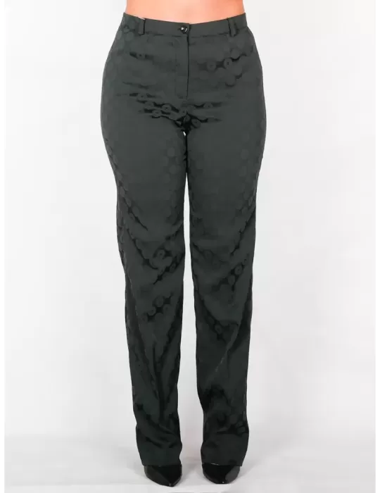 Pantaloni neri classici a sigaretta in cady L. Pucci Pantaloni neri classici a sigaretta in cady L. Pucci