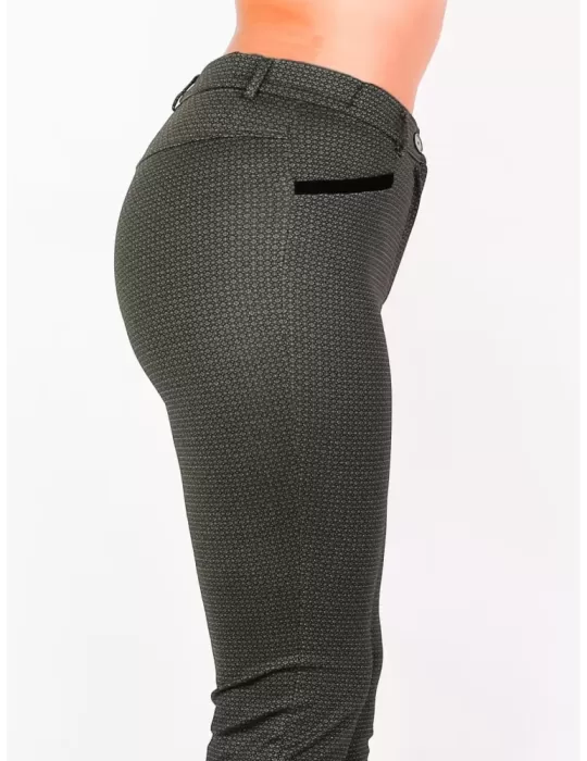 Pantaloni bordeaux L. Pucci gaucho corti