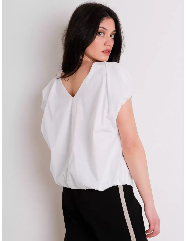 T-shirt nera maglietta di cotone design Amethist T-shirt nera maglietta di cotone design Amethist